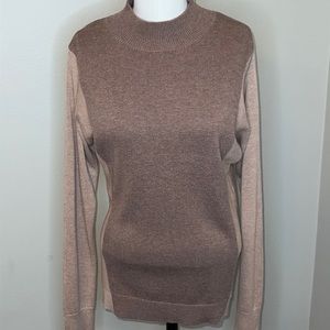 New! Mockneck Colorbock sweater